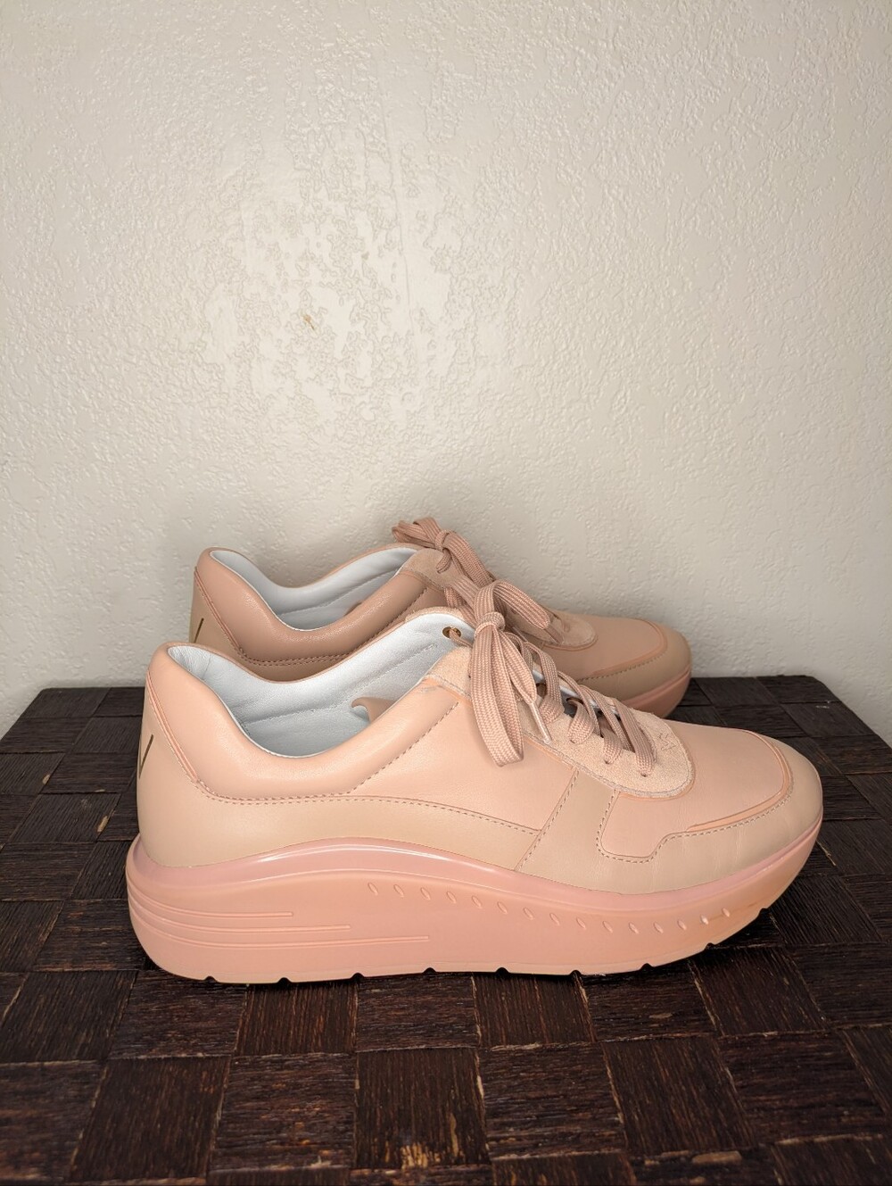Stuart Weitzman Jaqi Platform Sneakers - Poudre Pink (Size 9 / 39.5) - Picture 10 of 15